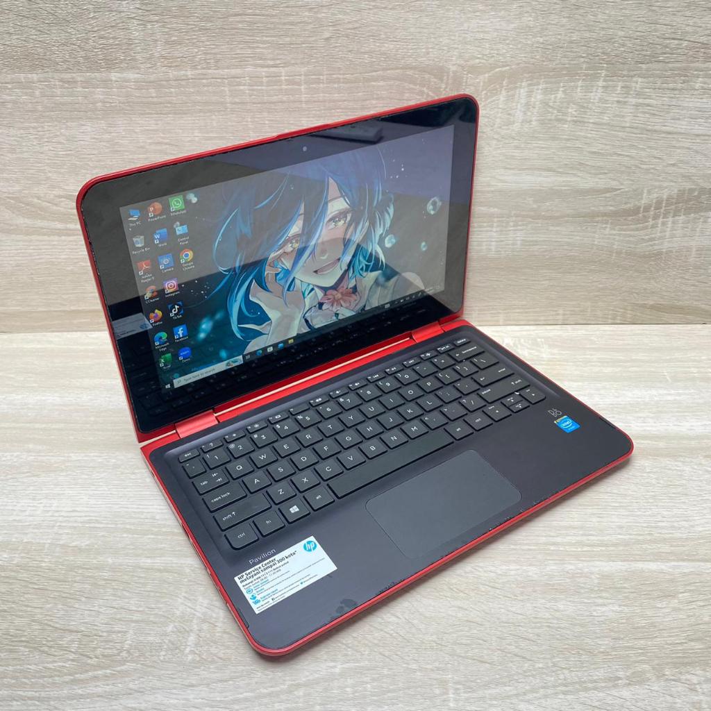 SECOND Notebook HP Pavilion X360 Touch 360 11-K027TU RED Intel Celeron N3050 HD Graphics/RAM 4 GB/ H