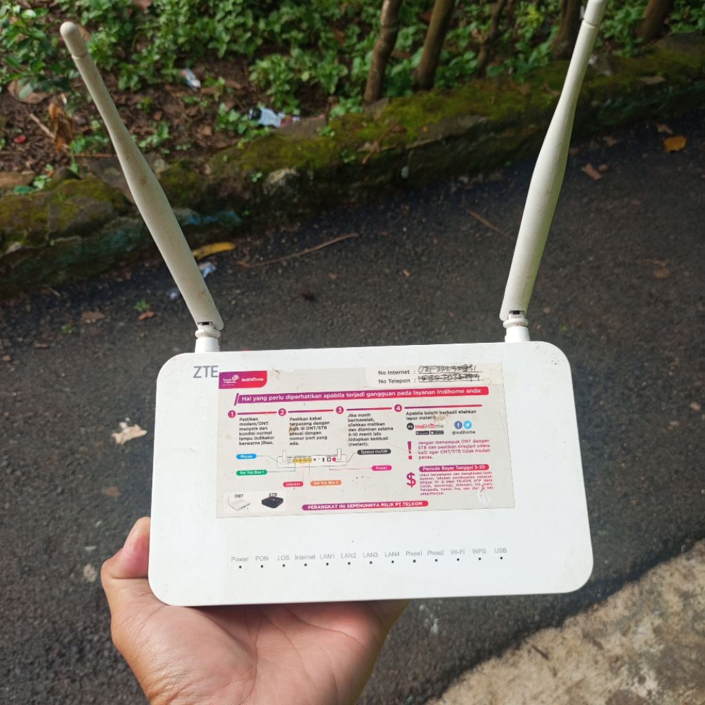 ONT ZTE F609 V3 PORT BIRU DAN HIJAU