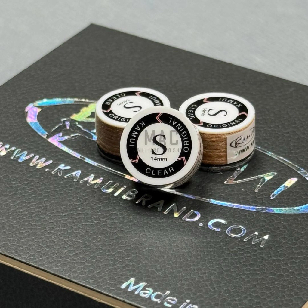 Kamui Brown / Original Clear Cue Tip (Soft,Medium,Hard), Tip Stik Billiard