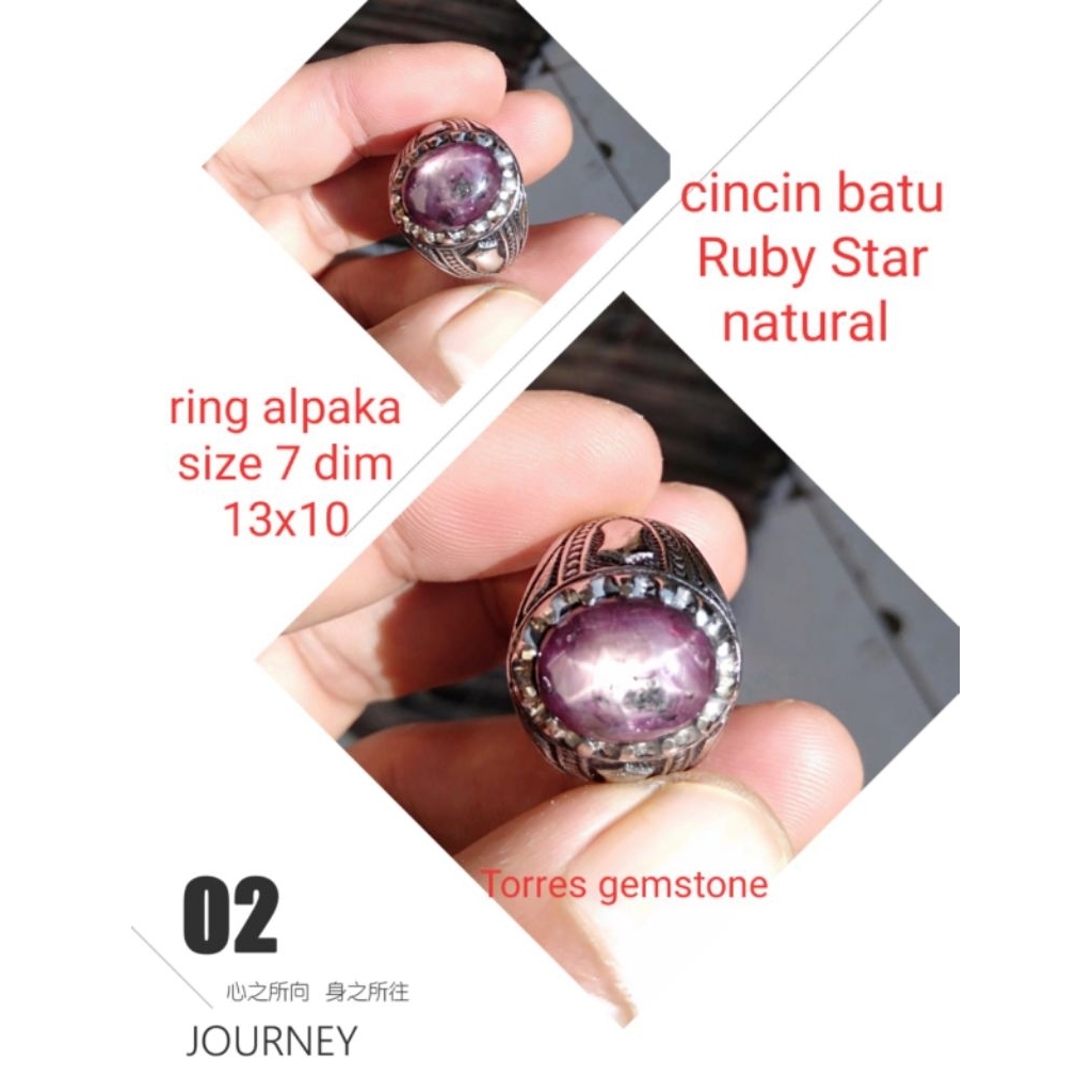 CINCIN BATU MERAH RUBY STAR 01