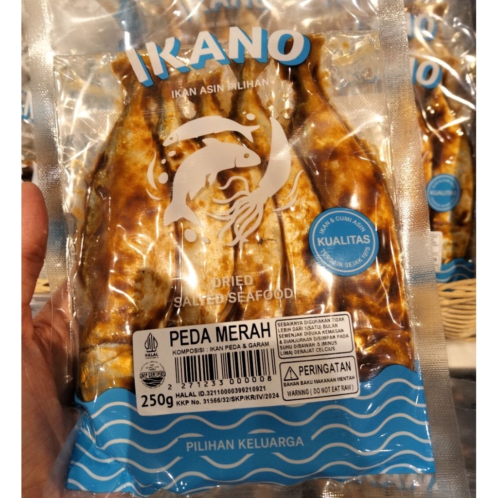 IKANO Ikan Peda Merah 250g Ikan Asin Ikan Peda Kering Salted Dried Seafood