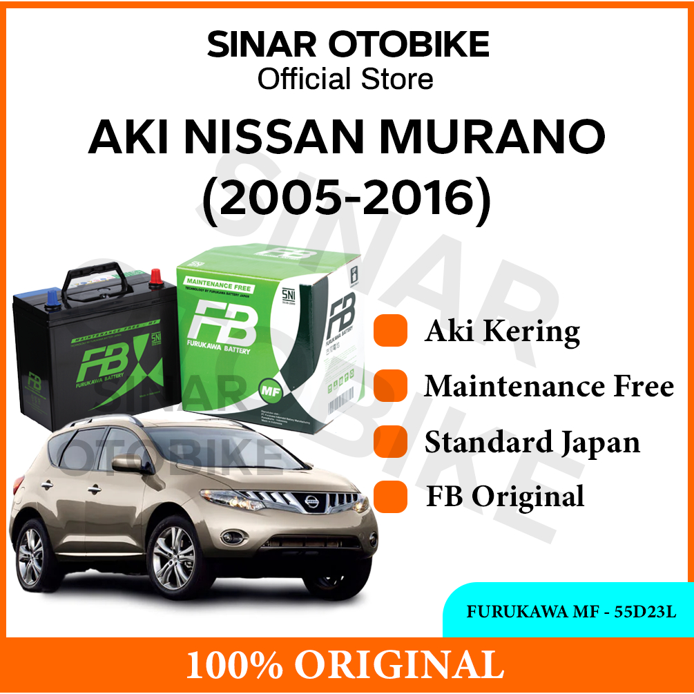 AKI NISSAN MURANO FURUKAWA BATTERY MF KERING 55D23L