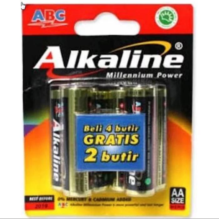 Baterai ABC Alkaline AA isi 6