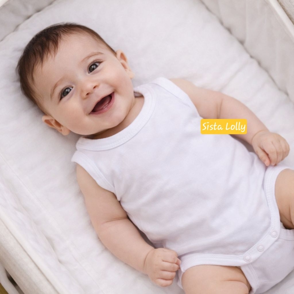 Singlet Kaos Dalam Jumper Bayi Kaus Oblong Kutang Kutung Baby Polos Putih Velvet Junior