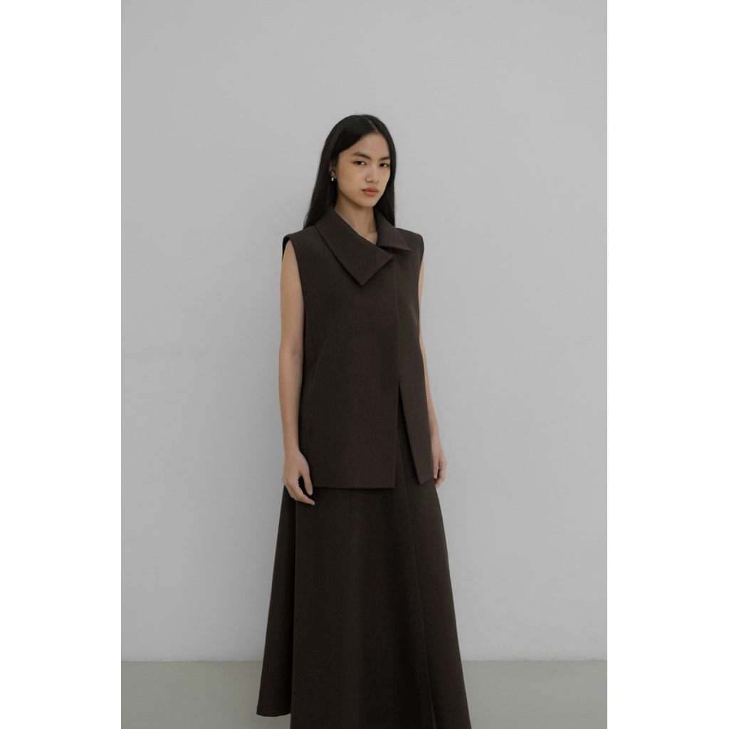 Jedda Moka Dae Chae Minji Vest Classic Coat