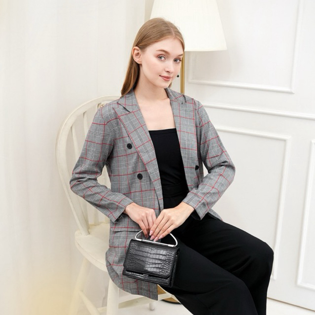 [ZYNELLA] Zyla Blazer - Blazer Wanita Premium Lengan Panjang | Pakaian Lengan Panjang Kancing Casual