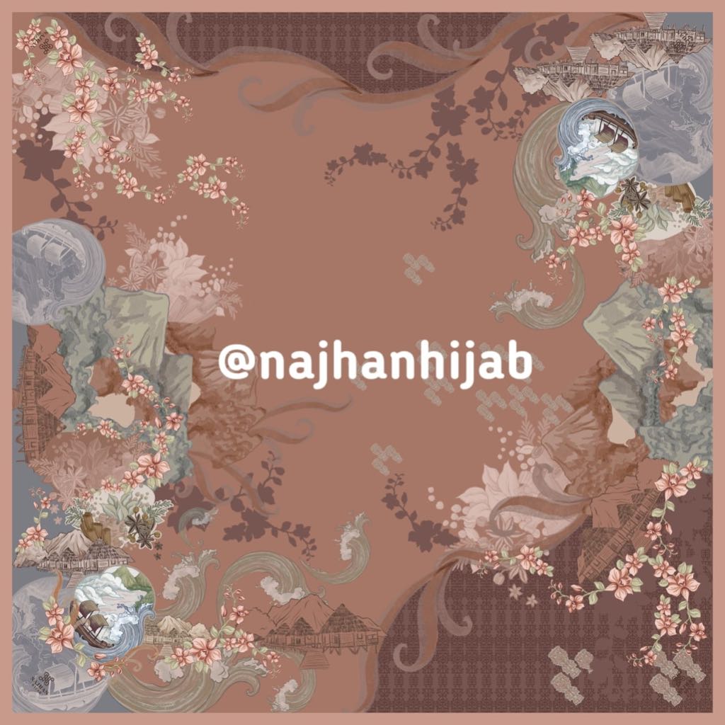 Hijab Segi Empat Motif Najhan HIjab Beauty of Maluku