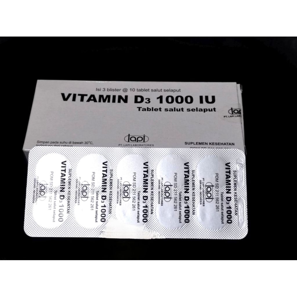 vitamin D3 1000 IU lapi BOX 30 tablet