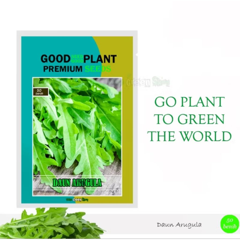 Benih Biji Daun Arugula F1 Unggul Cepat Tumbuh  Sayuran Kaya Nutrisi Rasa khas Pedas, Pahit, Dan Seg