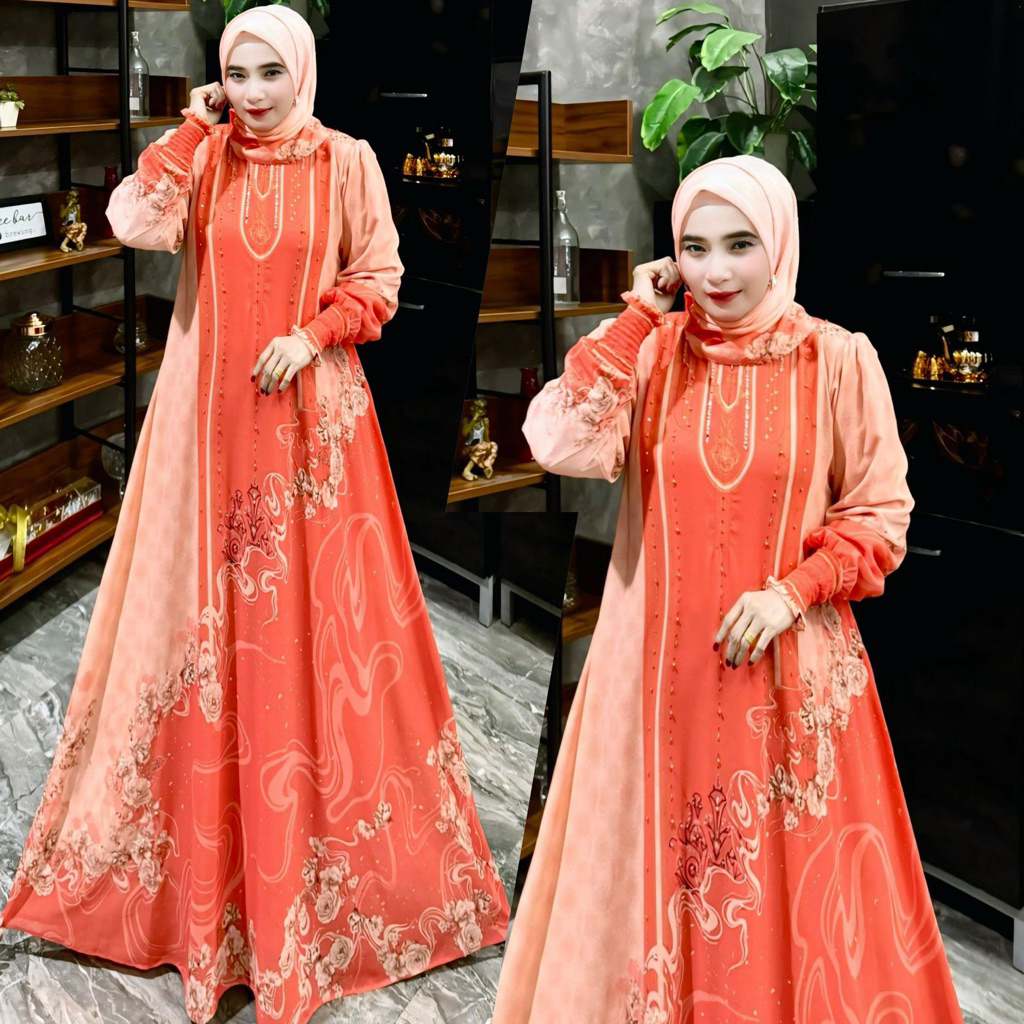 READY SIAP KIRIM BISA COD BEST SELLER MUFIDAH SERIES ORIGINAL MARIANI FASHION GAMIS SET HIJAB GAMIS 
