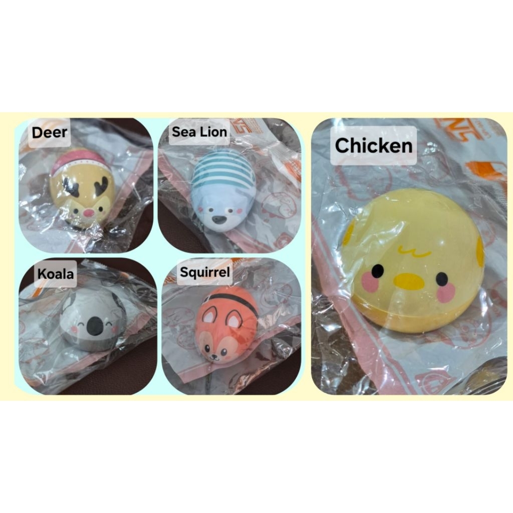 MAINAN SUVENIR MAGNET ANIMALS DAN ULAR TANGGA YOSHINOYA KIDS MEAL