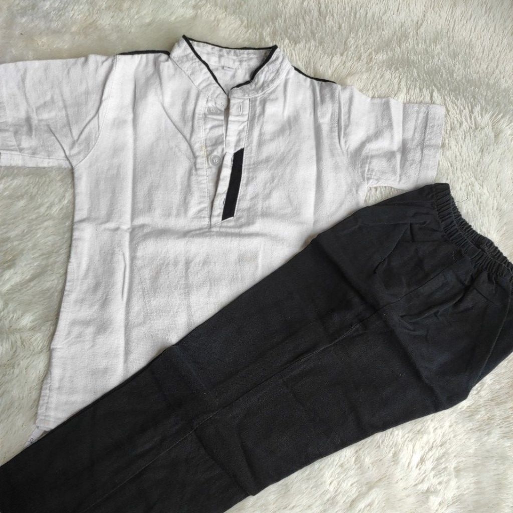 Setelan Koko Anak Putih Baju Anak Putih Baju Muslim Putih Koko Putih Preloved