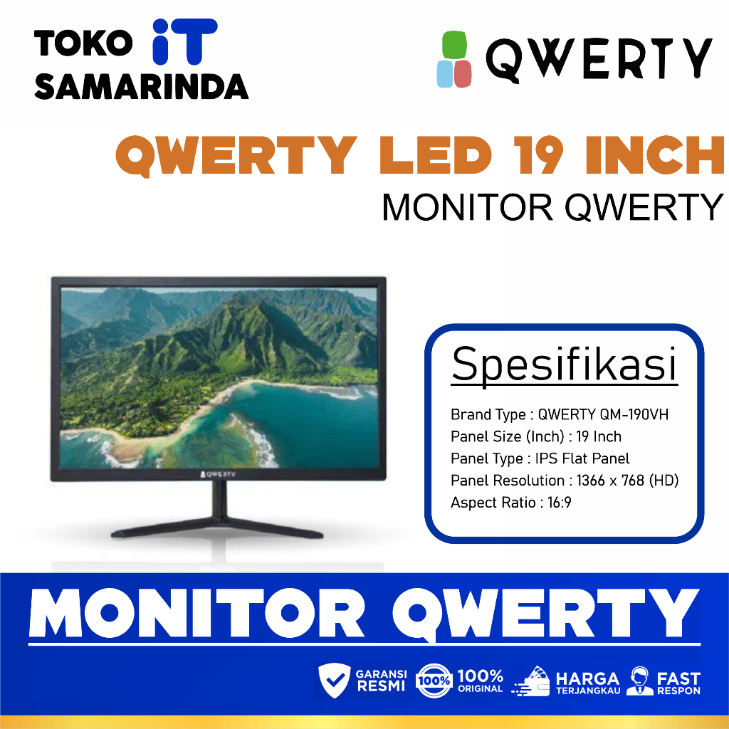 Monitor Qwerty LED 19 inch