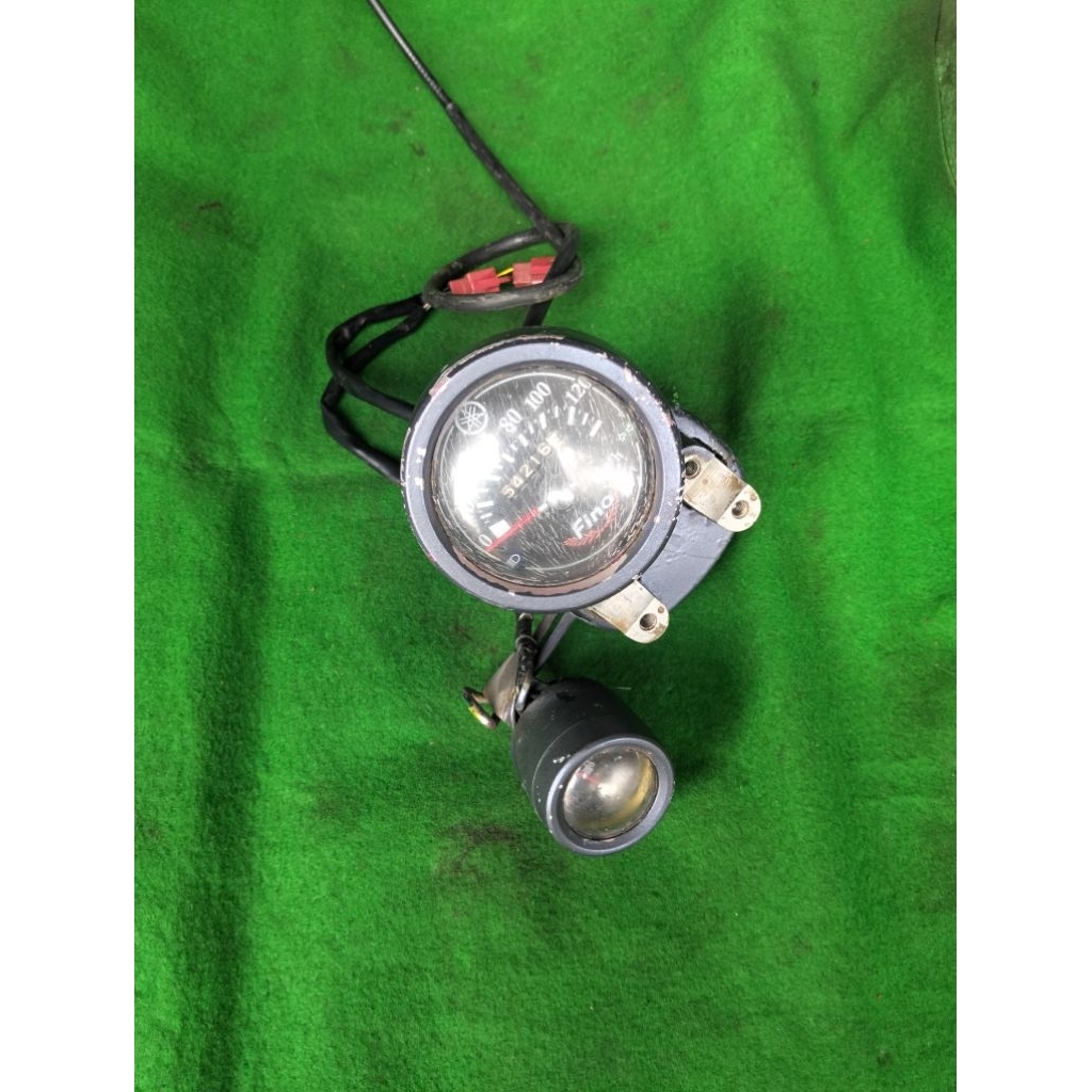 spedometer kilometer set amper bensin dudukan stang yamaha fino karbu original