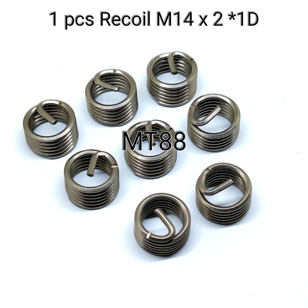 MT88 1 pcs Recoil M14 x 2 1D Recoil Baut 19 Drat Kasar