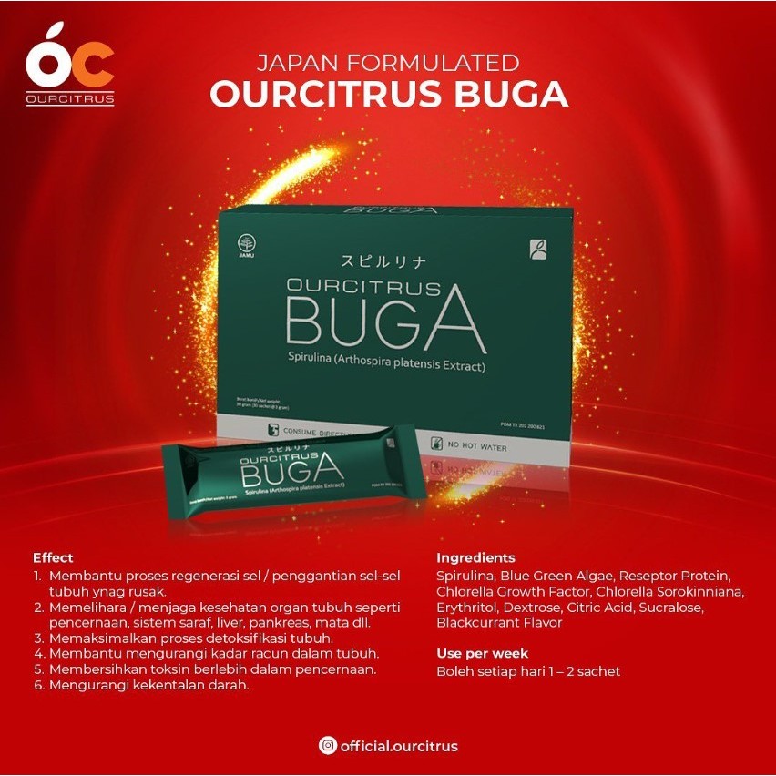 BUGA Ourcitrus Suplemen Sehat Blue Green Algae