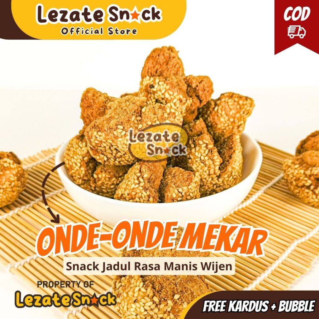Onde Onde Ketawa Wijen 250GR Murah Enak Empuk Kualitas Premium / Kue Jadul Onde Onde Kue Keciput Sen