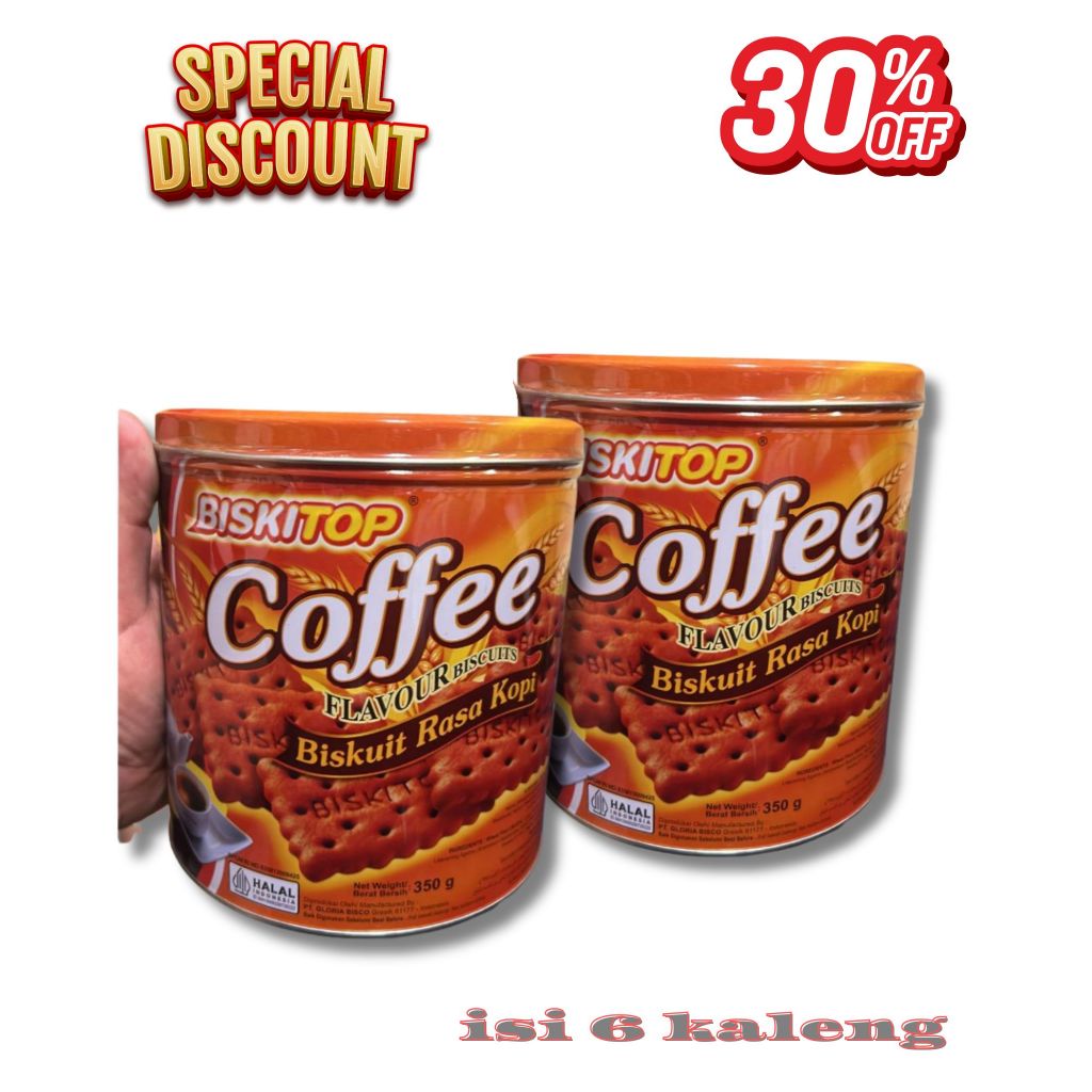PROMO Biskitop Biskuit Kaleng 350 gr - Aneka Rasa - Kue Lebaran ISI 6 Kaleng