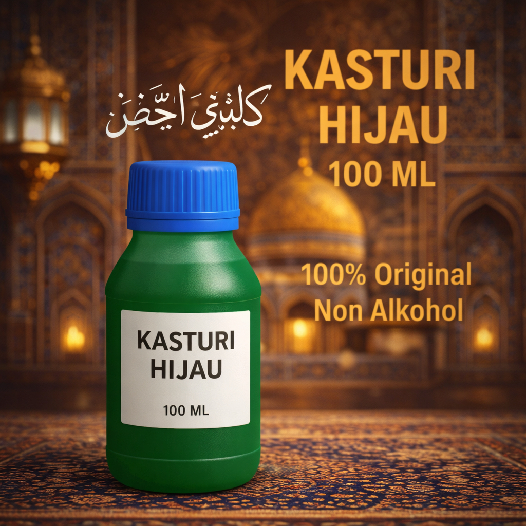 BIBIT PARFUM KASTURI HIJAU 50-100ML NON ALKOHOL BEST SELLER