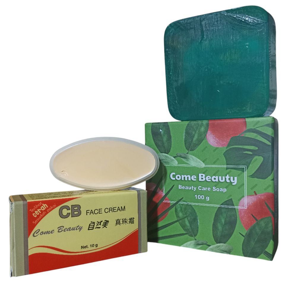 Come Beauty Paket Cream CB Oval 10g & Sabun Beauty Care 100g untuk Perawatan Wajah
