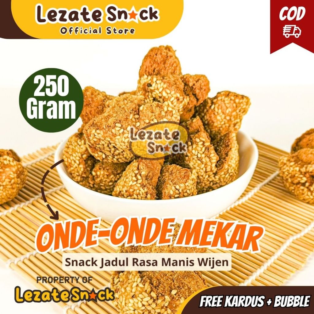 Onde Onde Ketawa Wijen 250GR Murah Enak Empuk Kualitas Premium / Kue Jadul Onde Onde Kue Keciput Sen