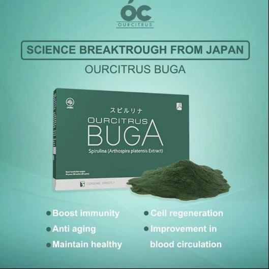 BUGA Ourcitrus Suplemen Alga untuk Kesehatan Sel Tubuh