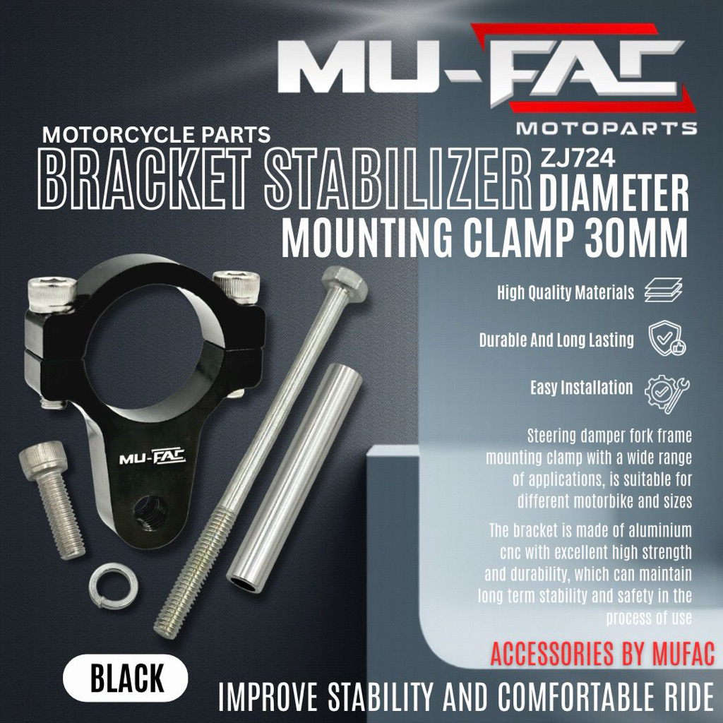 BREKET STERING DAMPER SAMPING / RANGKA Yamaha RX-King / RX-K / RXS DUDUKAN STERING DAMPER RX KING RX