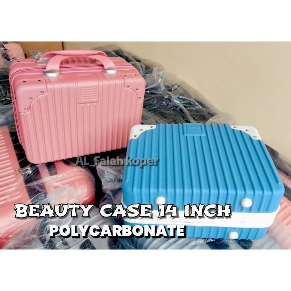 BEAUTYCASE 14 Inch  Polycarbonate / Koper Makeup / Koper Mini Stainless [Bisa INSTAN]