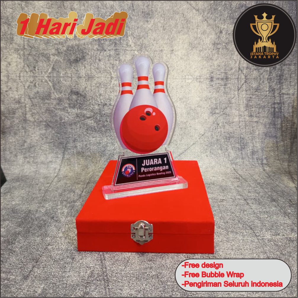 Plakat Akrilik | Plakat Bowling | Plakat Custom | 1 Hari Jadi | fre Desain