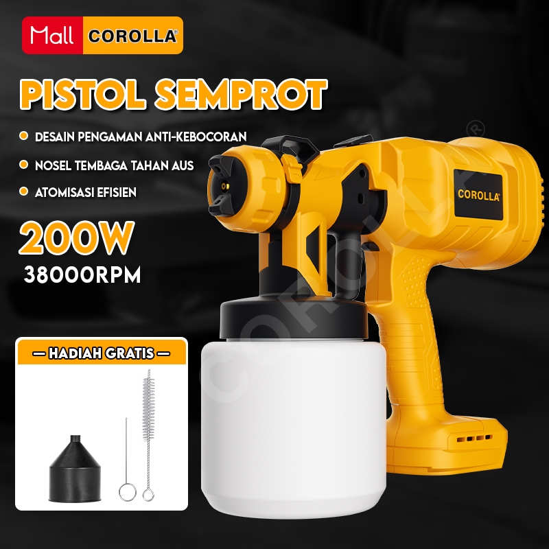 Corolla Lithium Baterai Semprot Pistol Alat Semprot Cat Elektrik Unicorn, Unicorn Alat Semprot Cat E