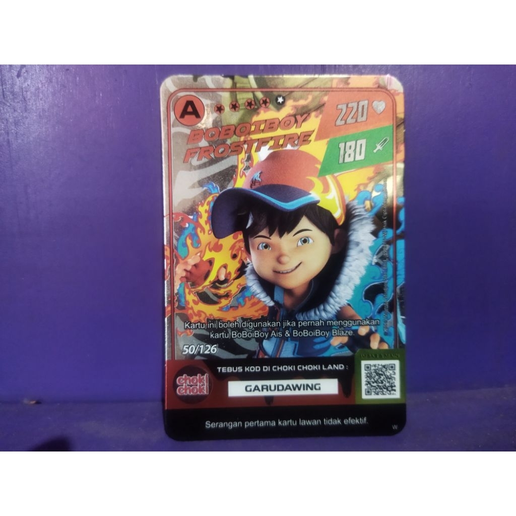 card Boboiboy galaxy Monsta Boboiboy prostfite 1pcs holo A