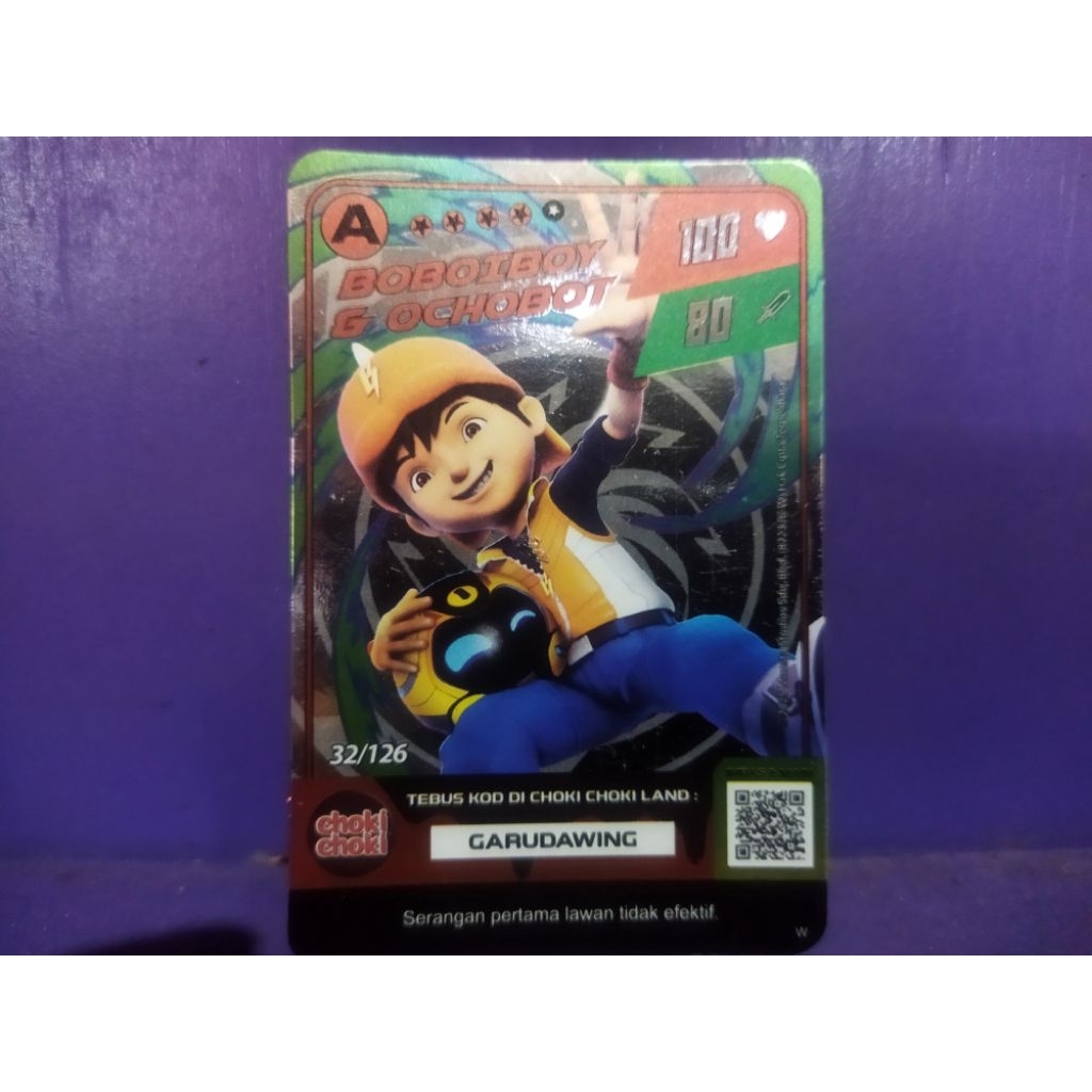 card Boboiboy galaxy Monsta 1pcs Boboiboy & ochobot A VOL