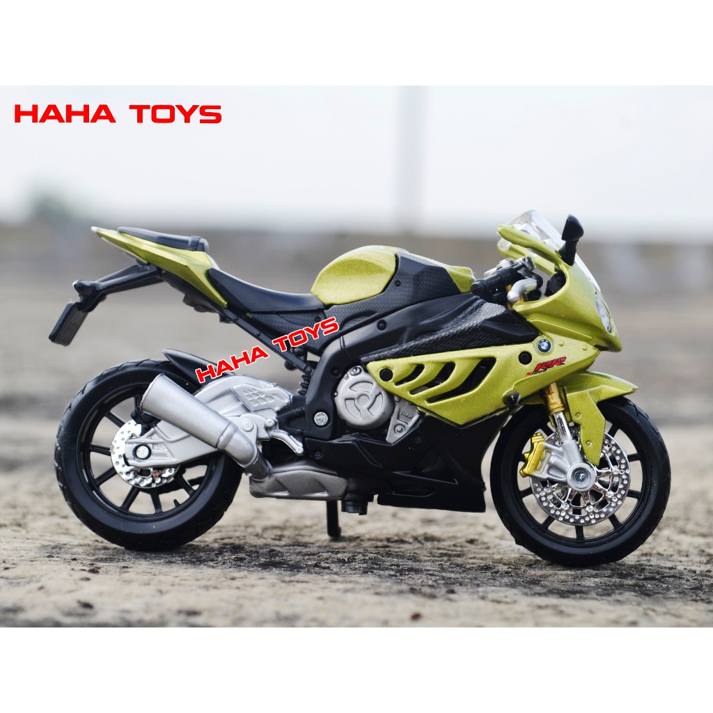 Diecast Miniatur Motor Moge Maisto BMW S1000RR Skala 1:18