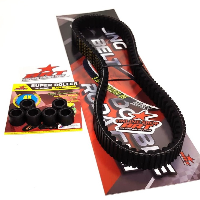 VANBELT VBELT DOUBLE COG + ROLLER BRT VARIO 125 V BELT + ROLLER BRT VARIO 125 Old VARIO 125 New Led