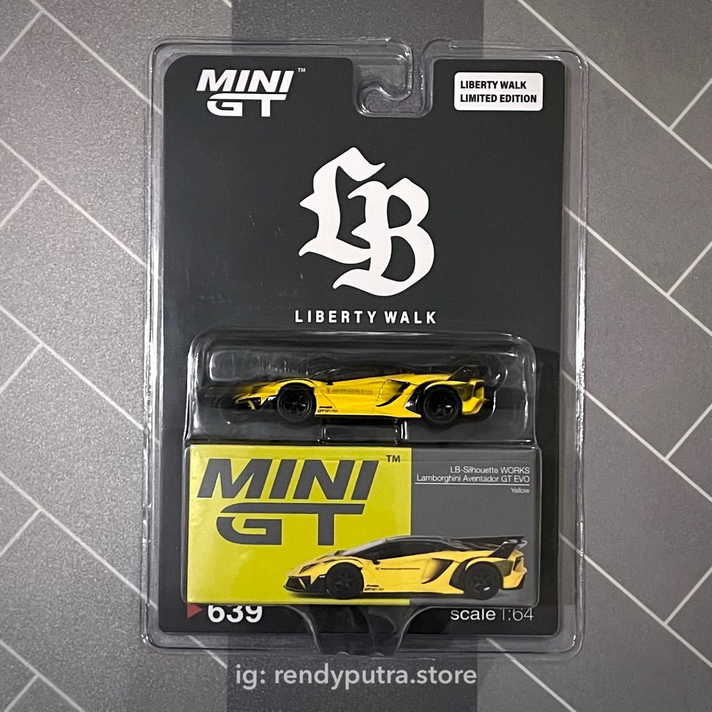 MINI GT Lamborghini Aventador GT EVO LBWK Limited LB Store Blister