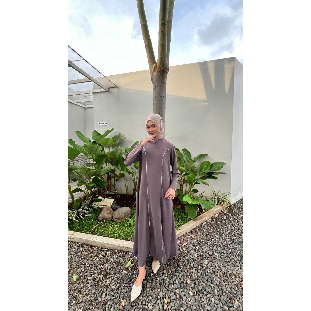Ratu Raya - Sabiya Abaya Simple Elegan | Dress Muslimah Modern Nyaman Dipakai