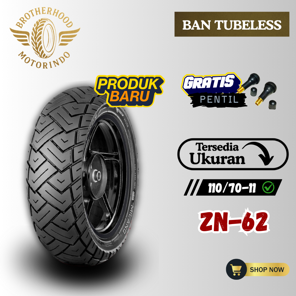 BAN ZENEOS MILANO RING 11 TUBELESS (110/70-11 / 110 70 11) BAN MOTOR RING 10 ZENEOS / BAN ZENEOS VES