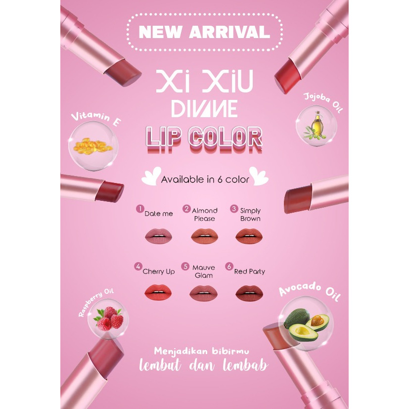 Xi Xiu Divine Lip Color Lipstik