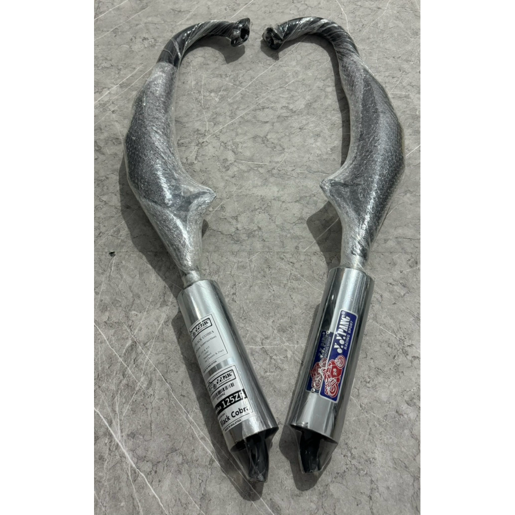 KNALPOT 125Z 125ZR YYPANG P ORIGINAL KNALPOT 125Z HARIAN STANDAR STD BLACK COBRA YYPANG NEW