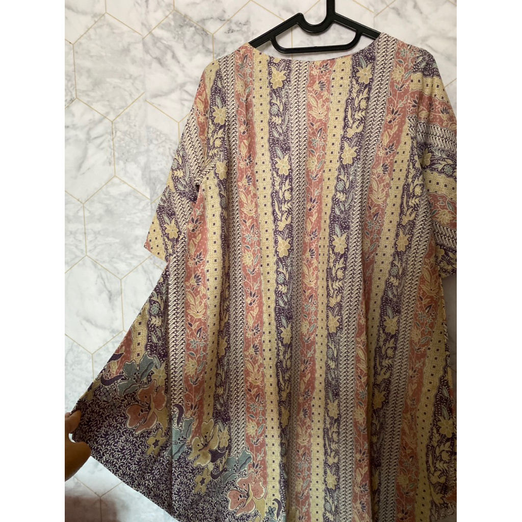 (Pl) Elizabeth Baju Batik Modern Wanita Baju Batik Kerja Wanita Baju Tunik Batik Pastel Wanita Batik