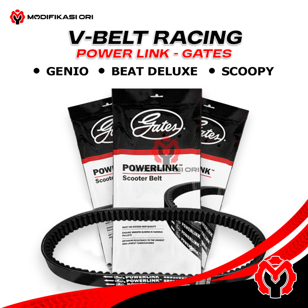 VBELT GATES - GENIO - BEAT DELUXE - BEAT STREET - SCOOPY - RACING PROLINK VBELT GATES