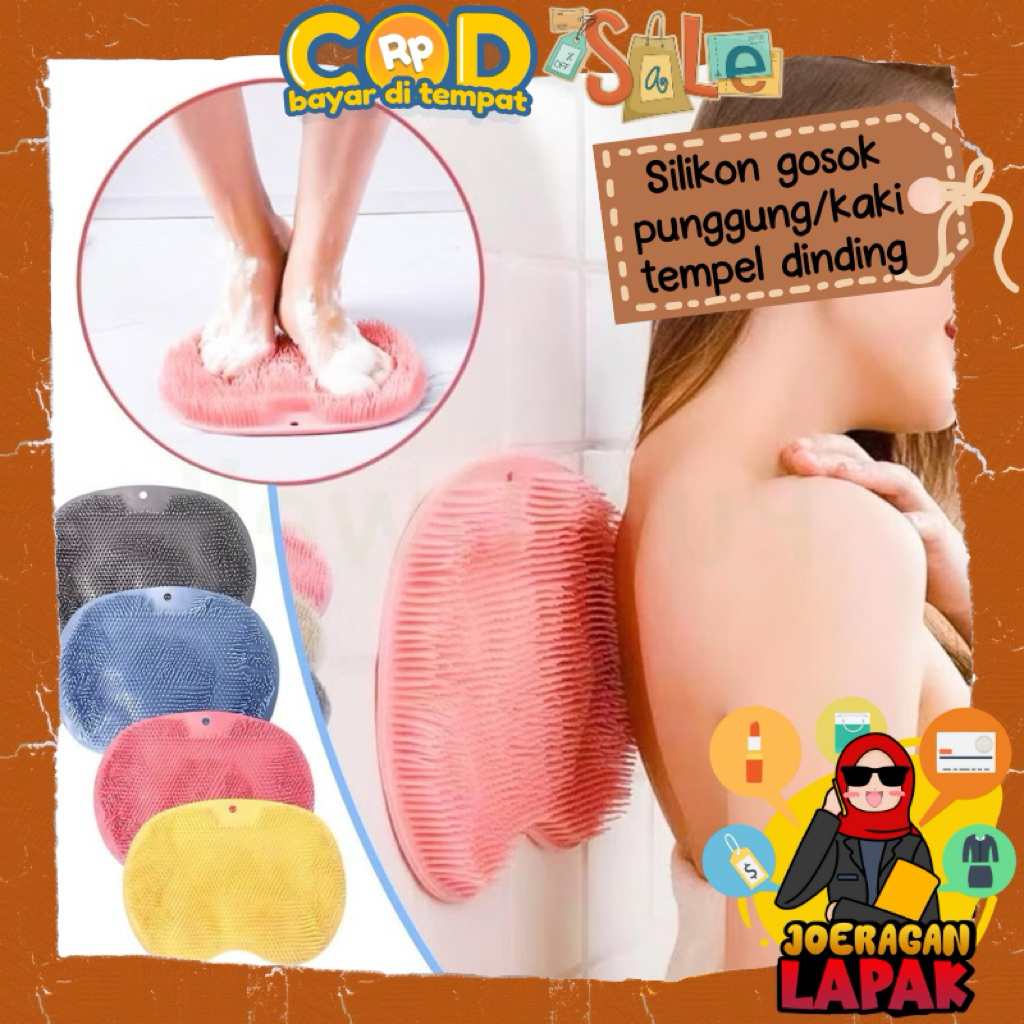 [JOERAGAN LAPAK] SIKAT GOSOK PUNGGUNG TUBUH KAKI SILIKON MODEL TEMPEL TEMBOK DINDING LAMR SILICON AN