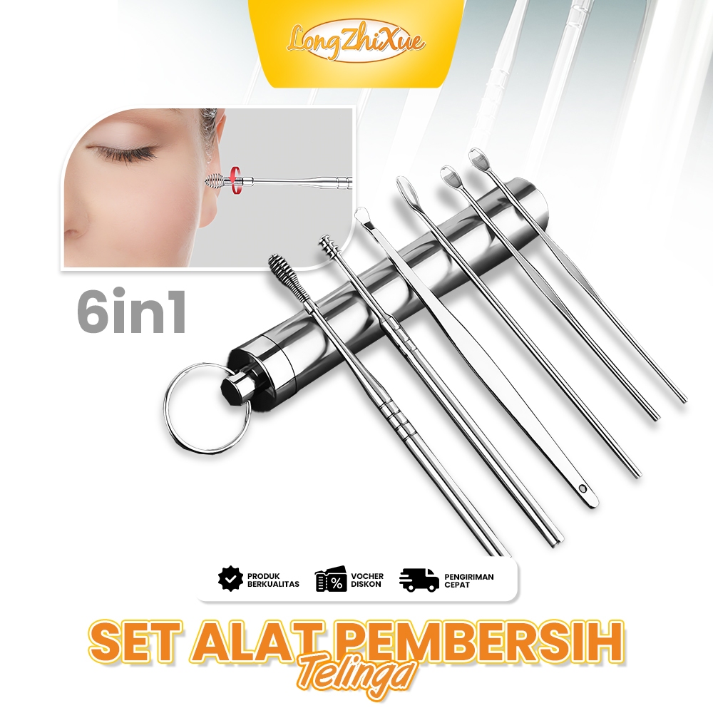 Alat pembersih telinga, set perawatan kuping, alat kebersihan telinga, peralatan medis telinga, akse