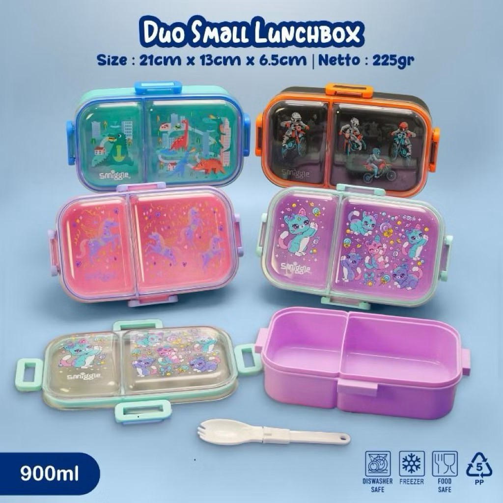 lunchbox 2 sekat 900ml/kotak makan 2sekat 900ml