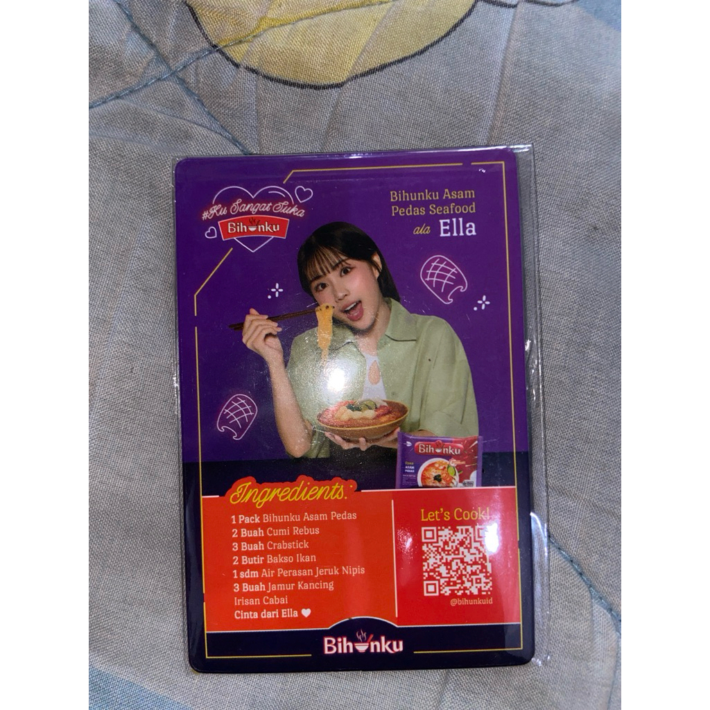 photocard ella edisi collab jkt48xbihunku official