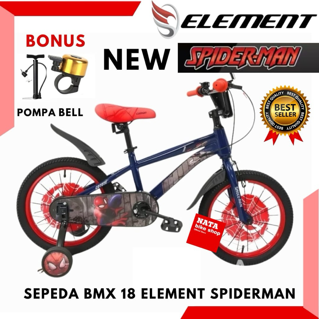Sepeda Anak 18 Bmx Coyote Yotel Xone Spiderman 6.0 By Element
