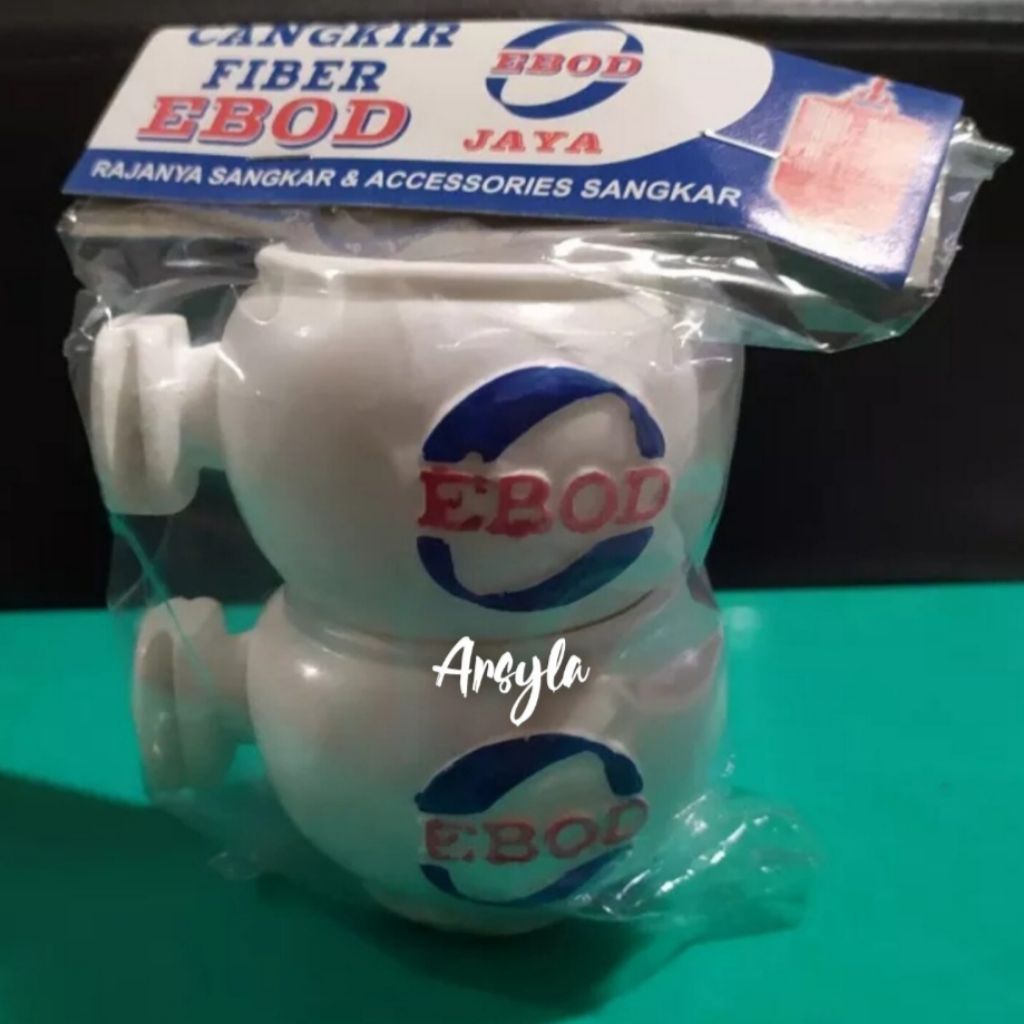 cepuk cangkir bulat burung ebod jaya isi 2pcs