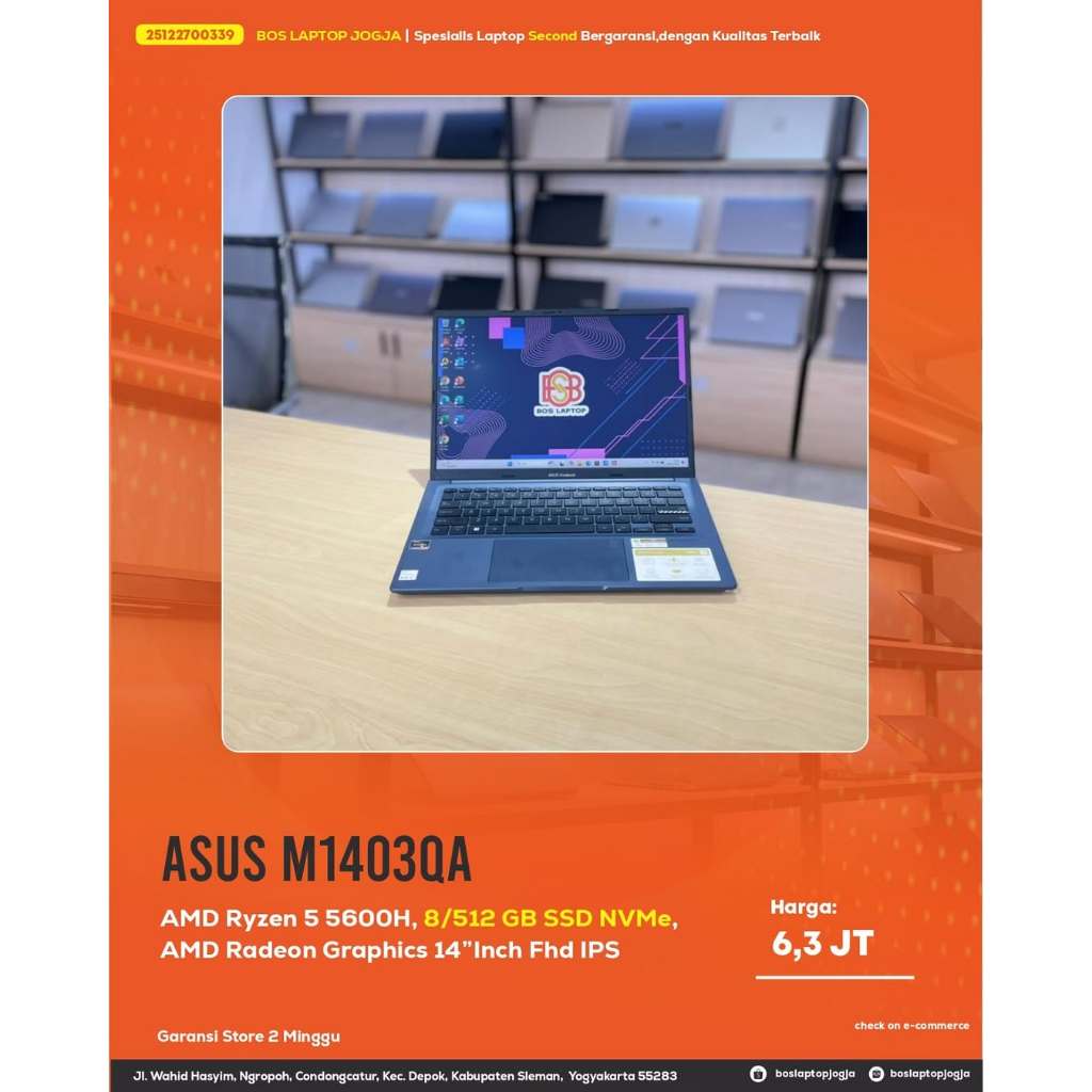 Asus VivoBook M1403QA Ryzen 5 5600H