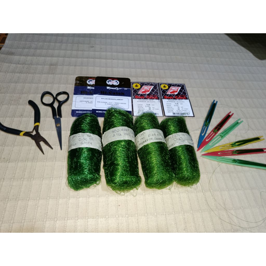 jaring anco branjang lubang 2¼ inc senar 0.25mm 0.30mm 0.35mm