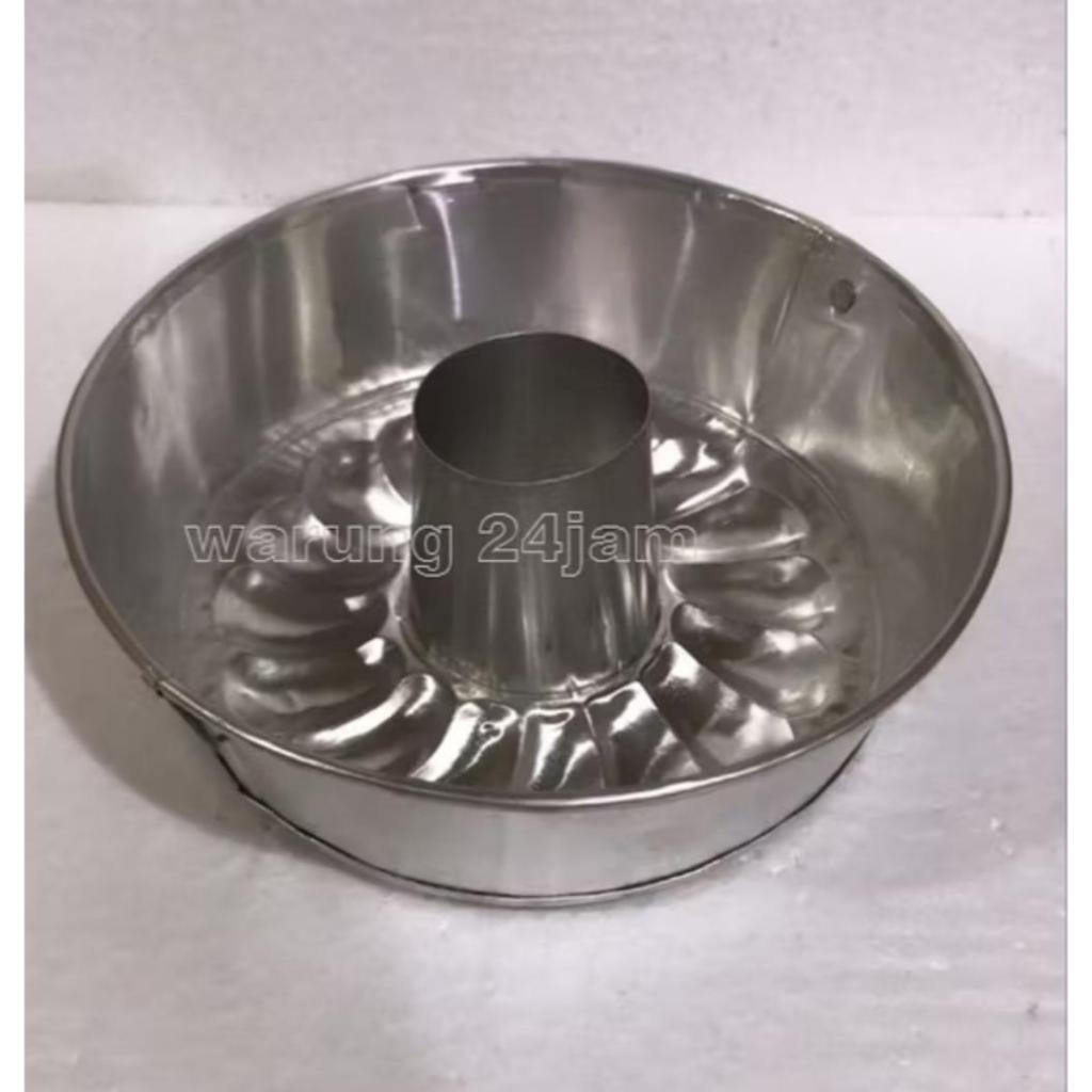 loyang cetakan kue roti bolu brownies mini cake bentuk bulat besar kecil tinggi 7,5 cm aluminium bek